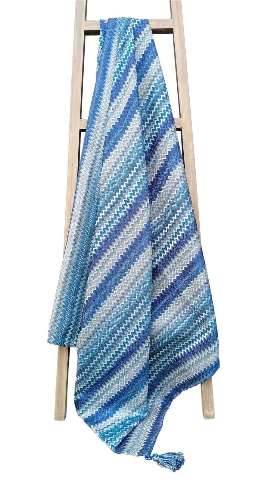 OLIVIA ROCCO Mia Bohemian Throw Blanket – Soft Tribal Tasselled Sofa Throw