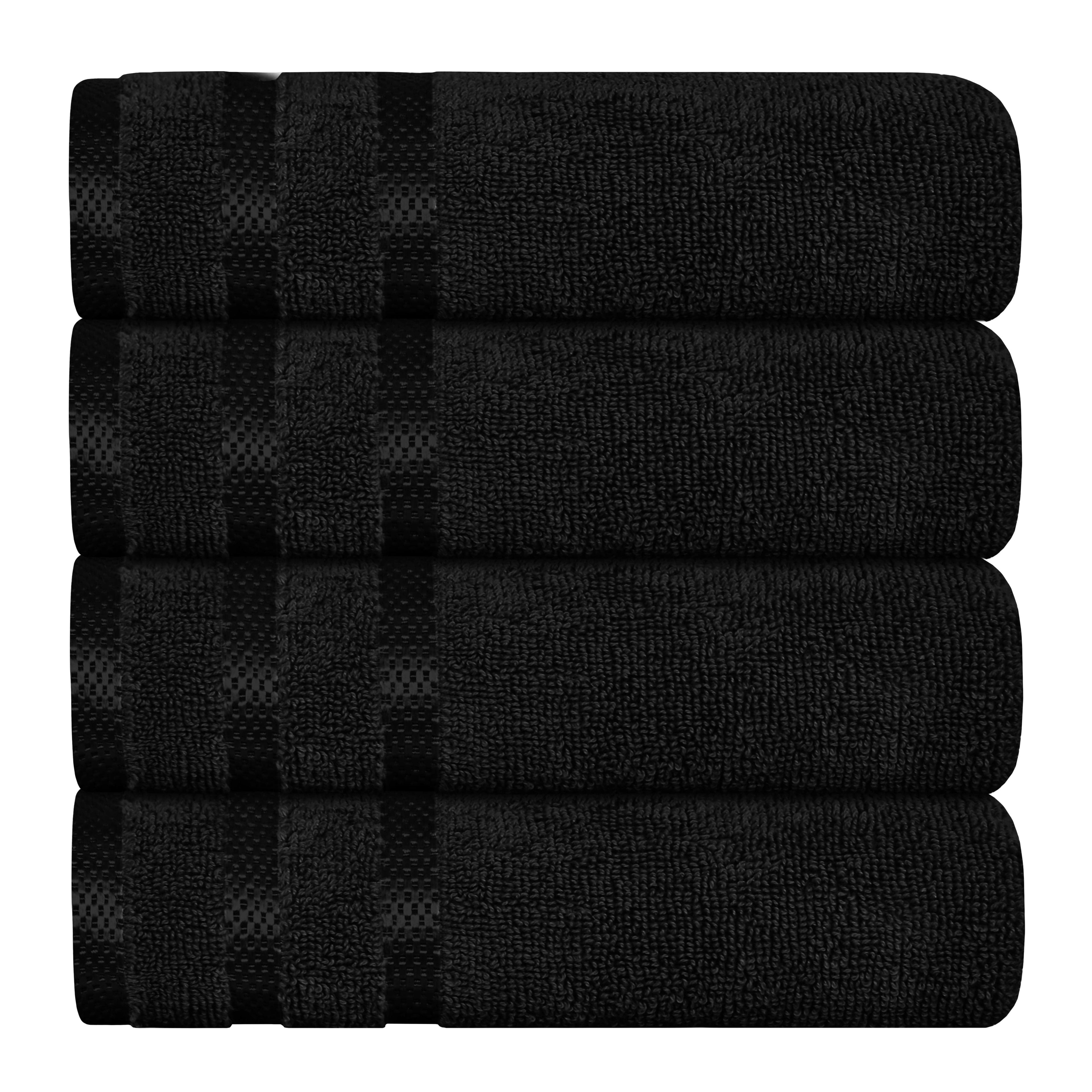 OLIVIA ROCCO Belmont Black Cotton Towel Bale Set – 10 Piece Luxury Set