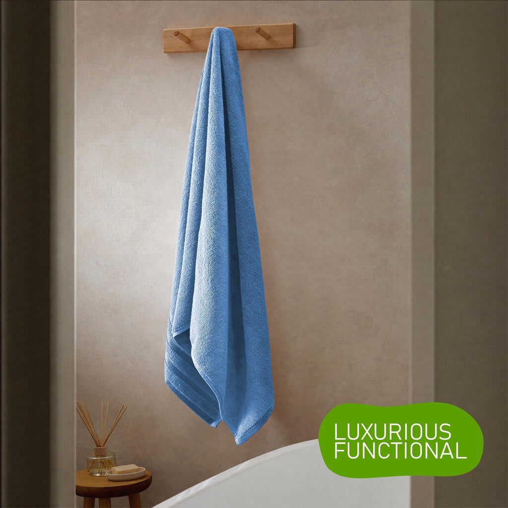 OLIVIA ROCCO Belmont 10 Piece Cotton Towel Bale Set – Blue Stripe