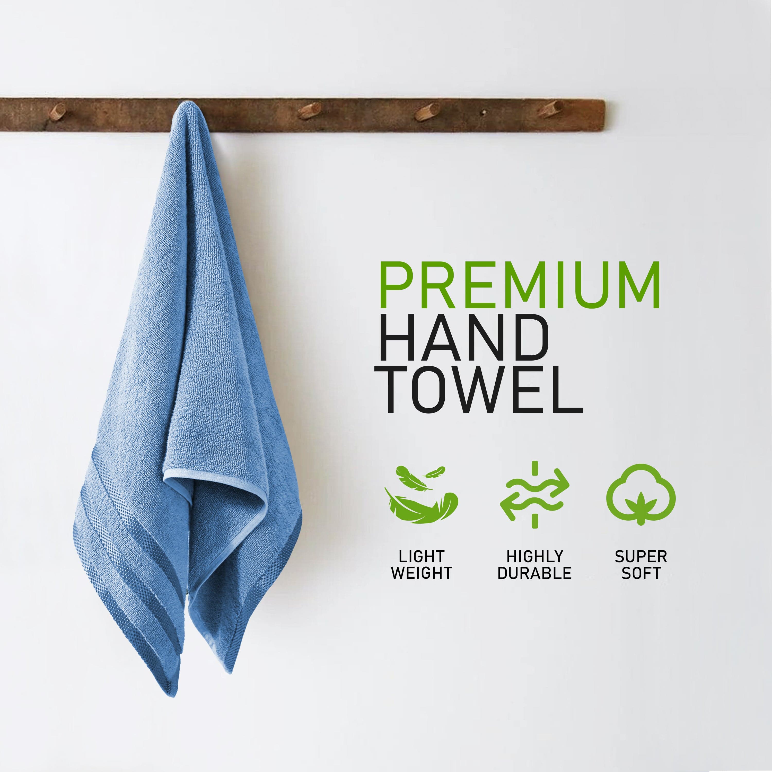 OLIVIA ROCCO Belmont 10 Piece Cotton Towel Bale Set – Blue Stripe