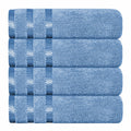 OLIVIA ROCCO Belmont 10 Piece Cotton Towel Bale Set – Blue Stripe