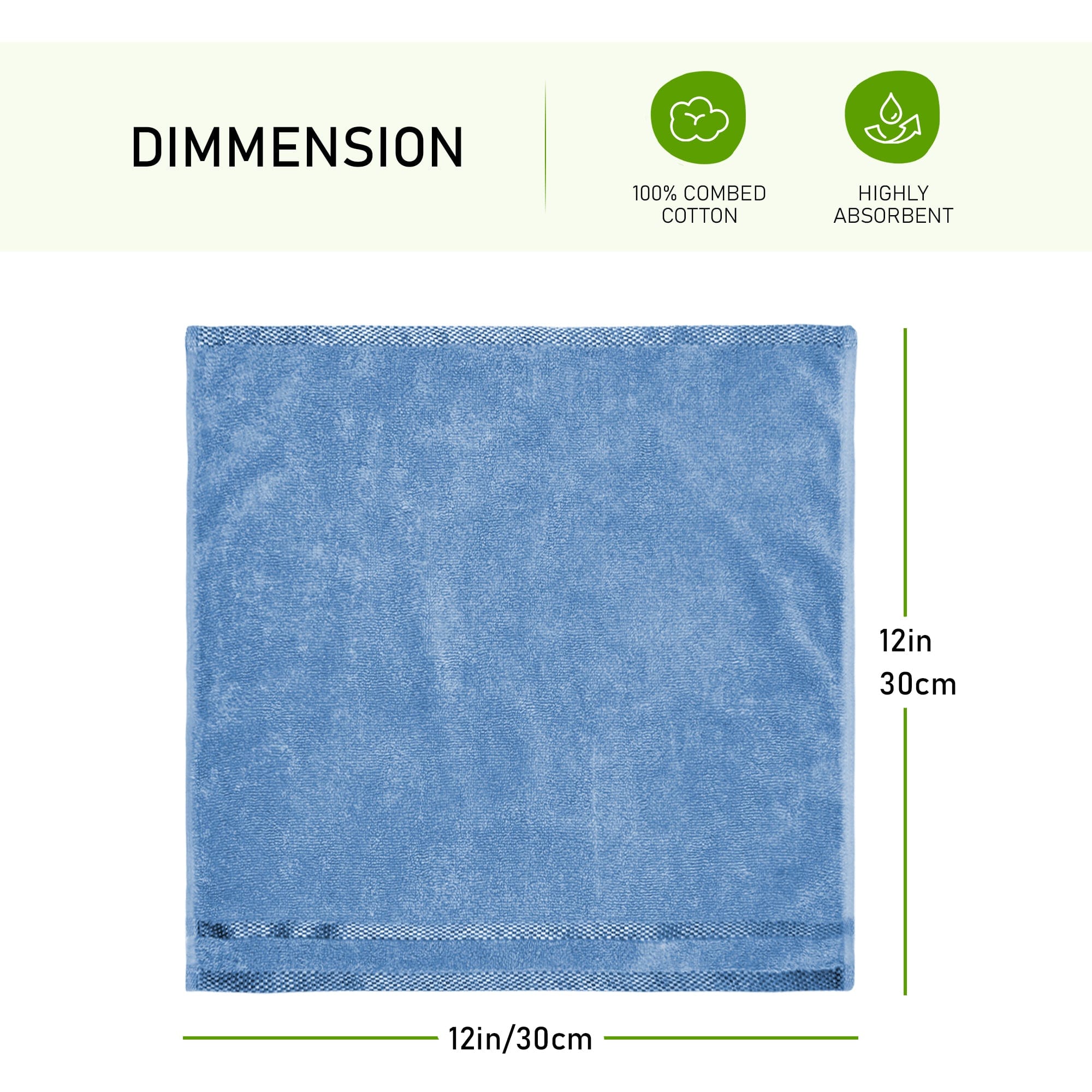 OLIVIA ROCCO Belmont 10 Piece Cotton Towel Bale Set – Blue Stripe