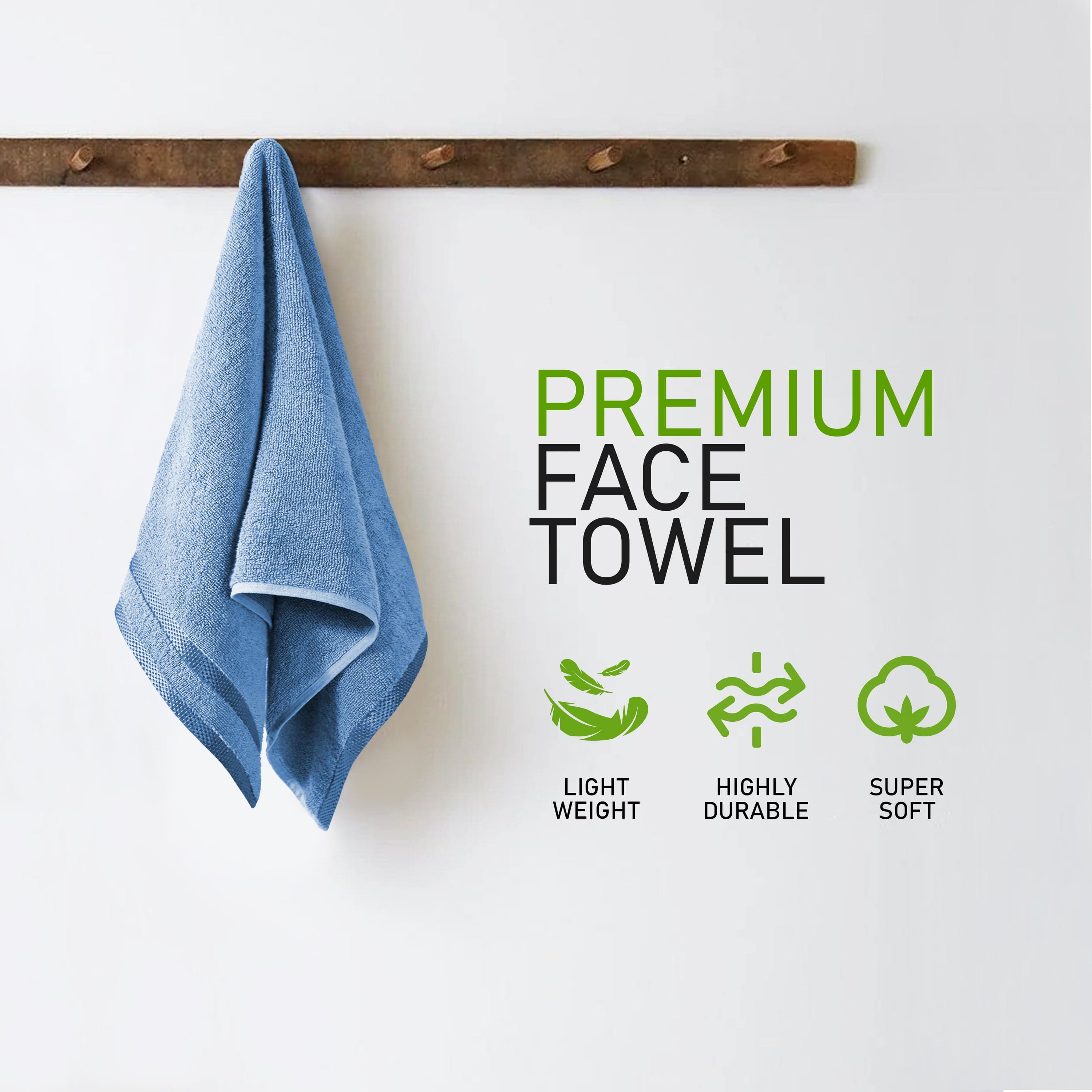 OLIVIA ROCCO Belmont 10 Piece Cotton Towel Bale Set – Blue Stripe