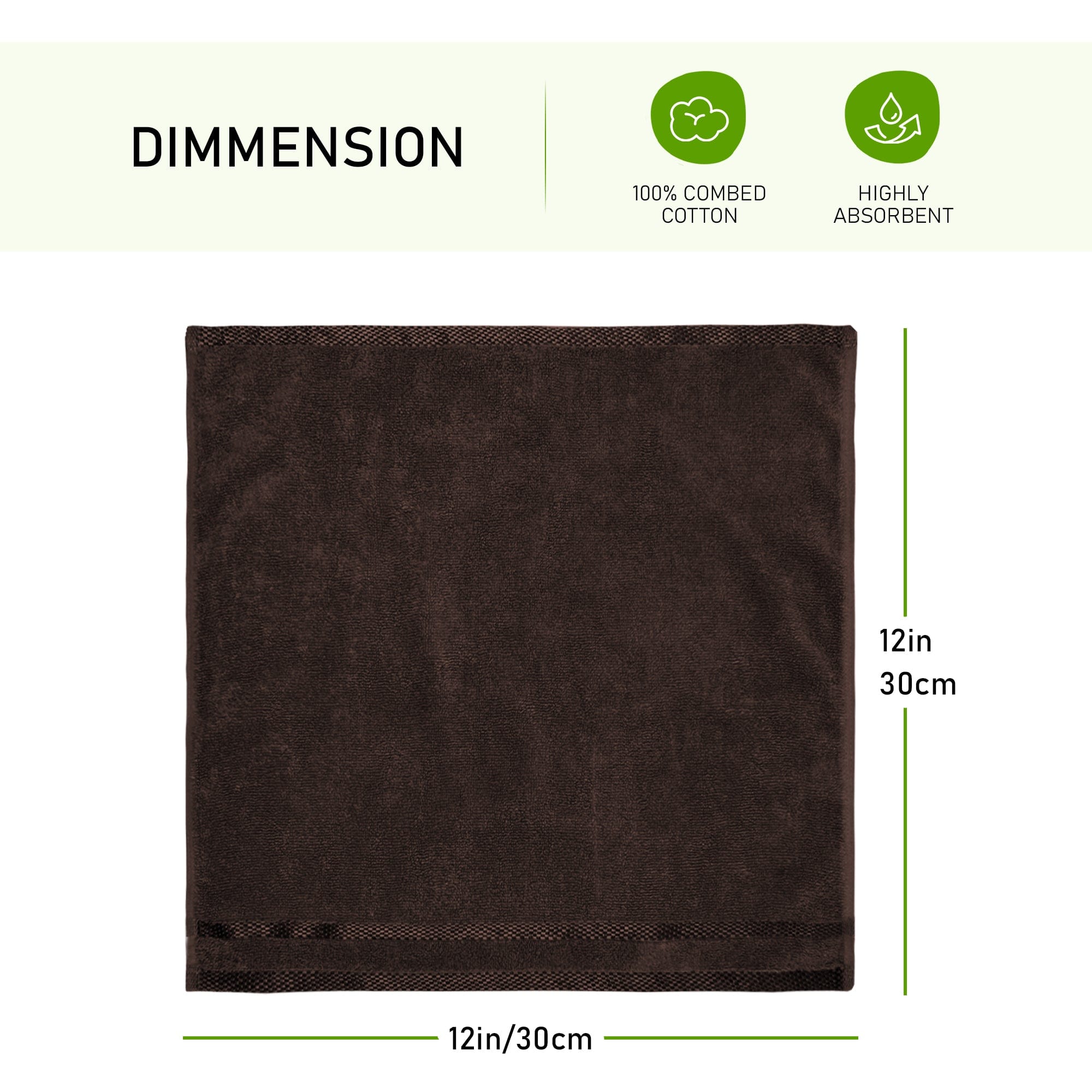 OLIVIA ROCCO Belmont 10 Piece Towel Bale Set – 100% Cotton Brown Towels