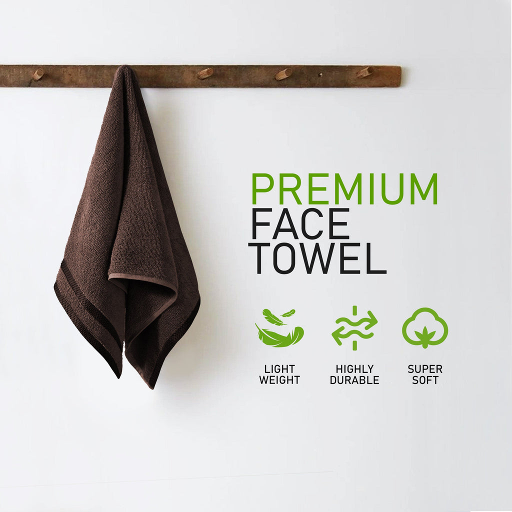 OLIVIA ROCCO Belmont 10 Piece Towel Bale Set – 100% Cotton Brown Towels