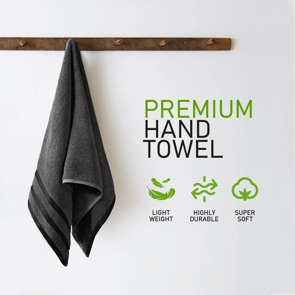 OLIVIA ROCCO Belmont Grey Cotton Towel Set – 10 Piece Hotel Quality Bale