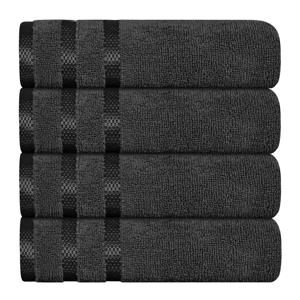 OLIVIA ROCCO Belmont Grey Cotton Towel Set – 10 Piece Hotel Quality Bale