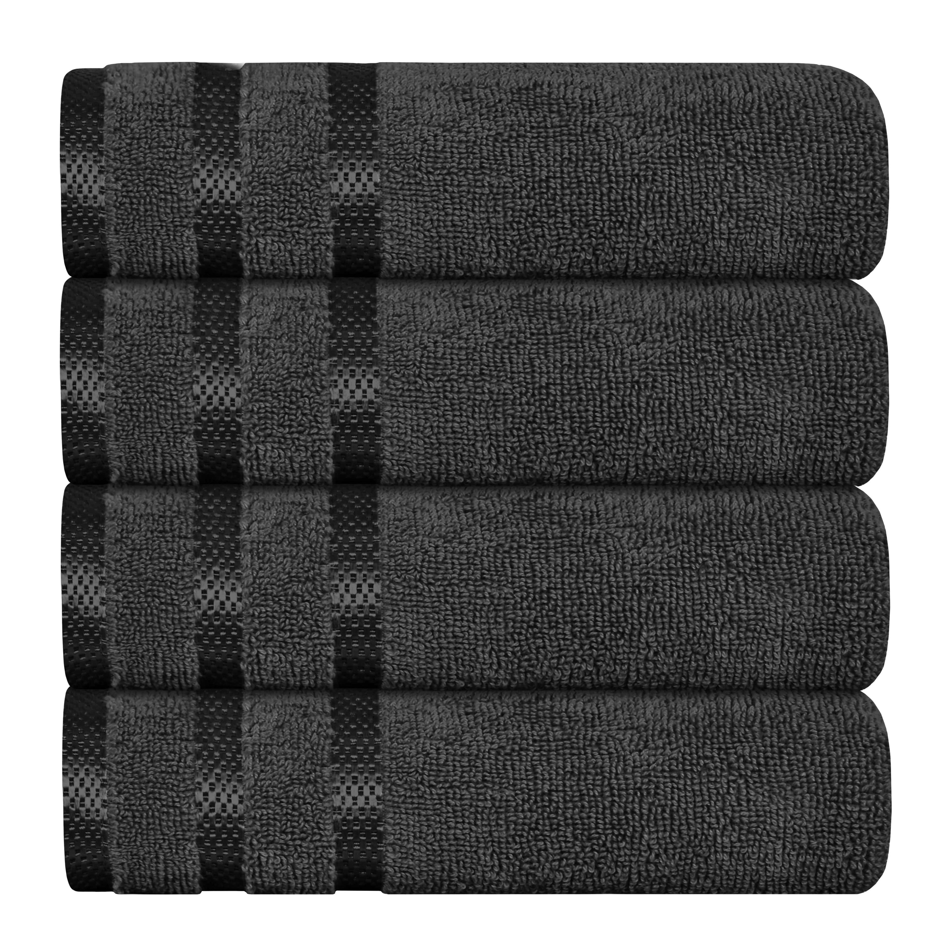 OLIVIA ROCCO Belmont Grey Cotton Towel Set – 10 Piece Hotel Quality Bale