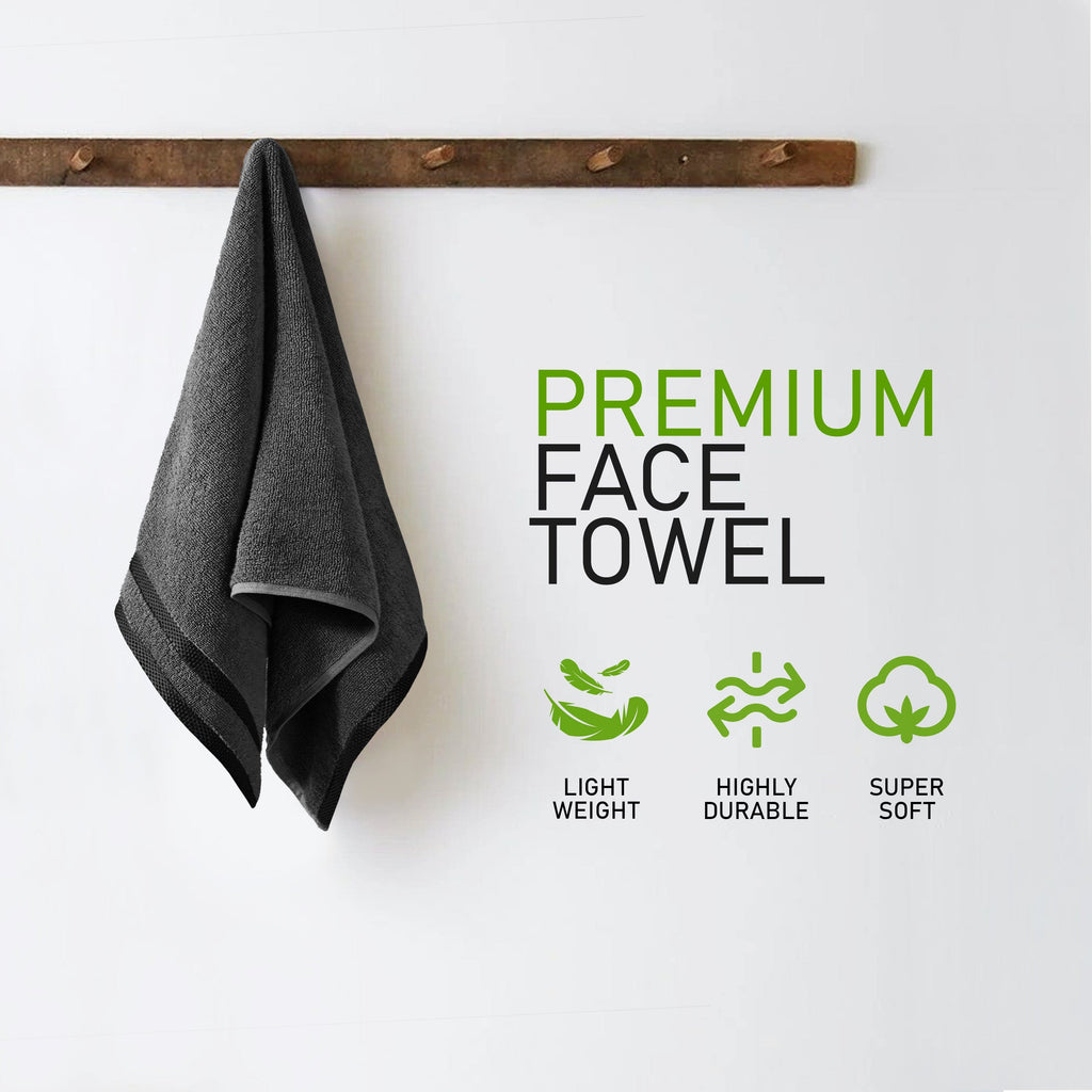 OLIVIA ROCCO Belmont Grey Cotton Towel Set – 10 Piece Hotel Quality Bale