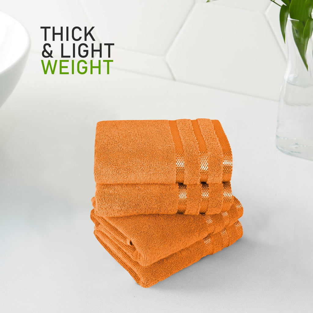 OLIVIA ROCCO Belmont 100% Cotton Towel Bale Set – Orange 10 Piece Set