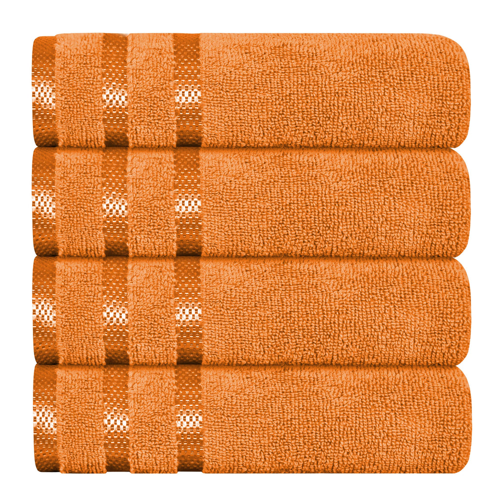 OLIVIA ROCCO Belmont 100% Cotton Towel Bale Set – Orange 10 Piece Set