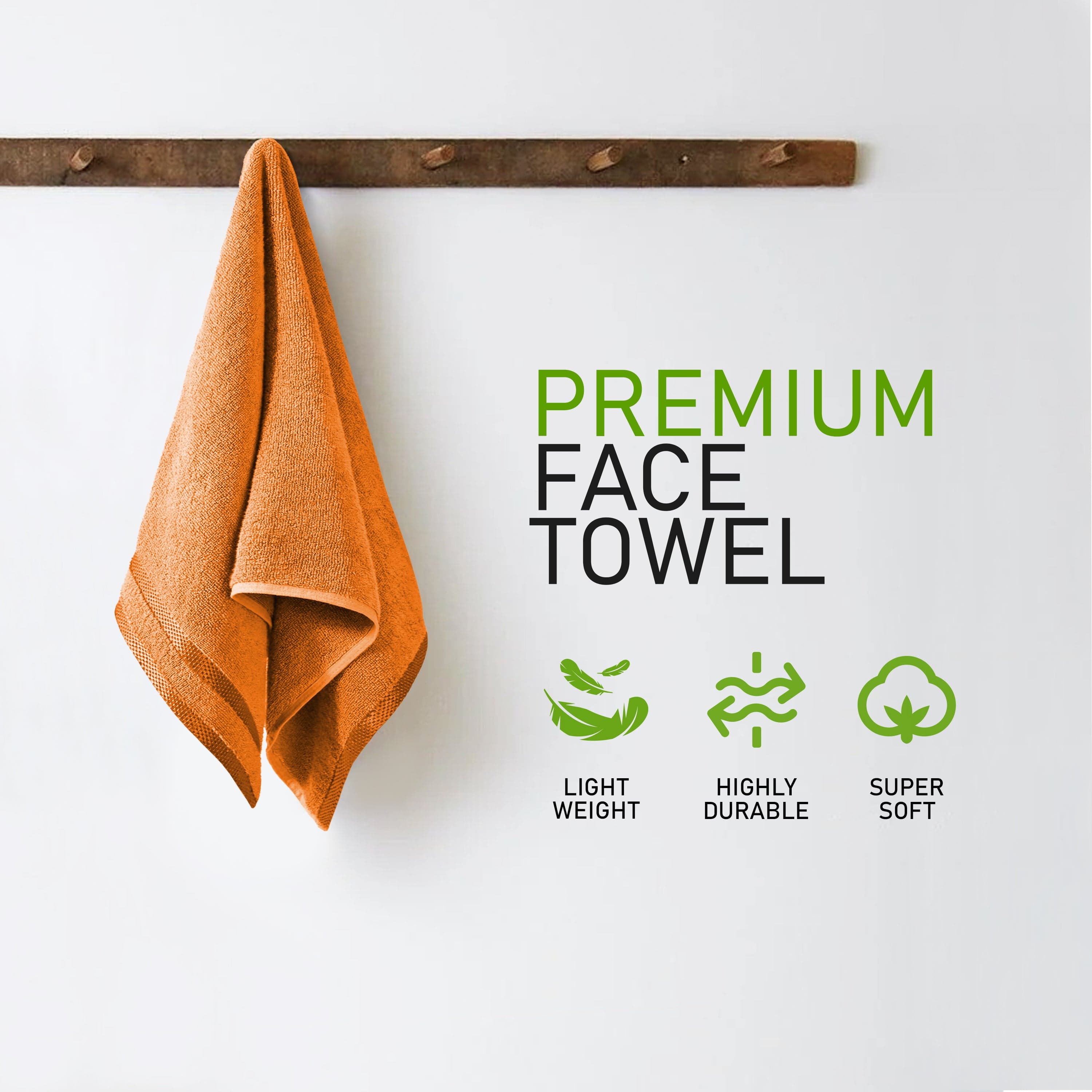OLIVIA ROCCO Belmont 100% Cotton Towel Bale Set – Orange 10 Piece Set