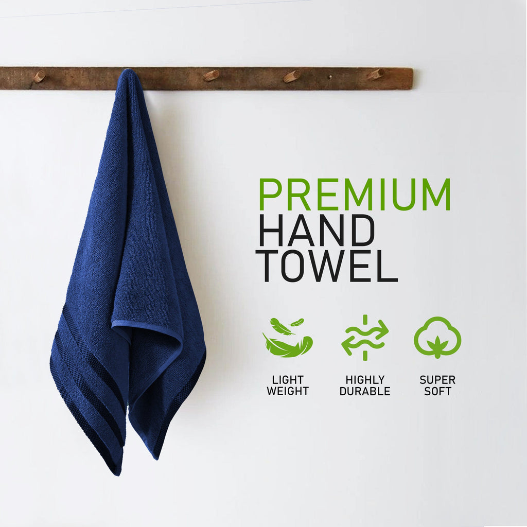 OLIVIA ROCCO Belmont 10 Piece Towel Bale Set – 100% Cotton Royal Blue
