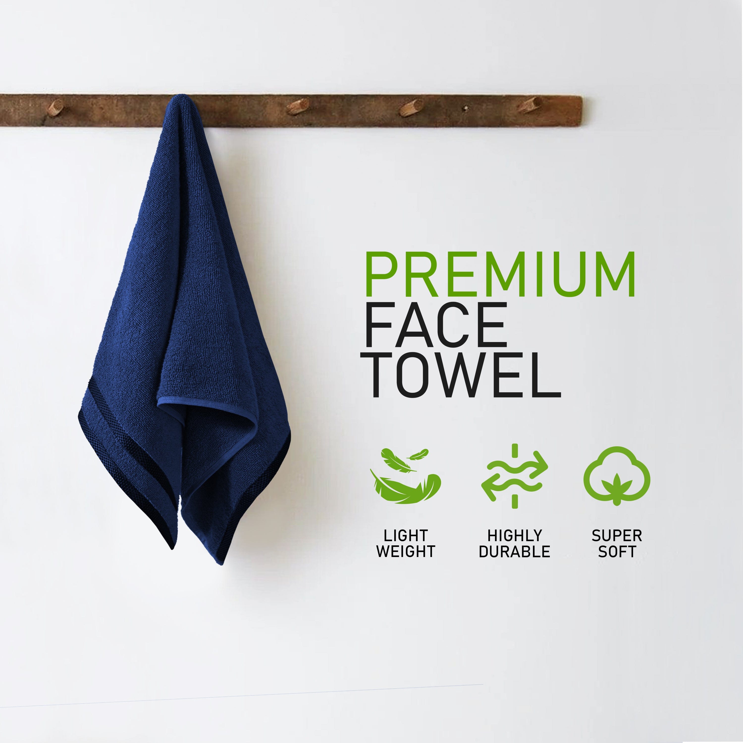 OLIVIA ROCCO Belmont 10 Piece Towel Bale Set – 100% Cotton Royal Blue
