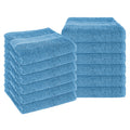 OLIVIA ROCCO Rhodes Aqua Cotton Towels – Hotel Quality Absorbent Bale