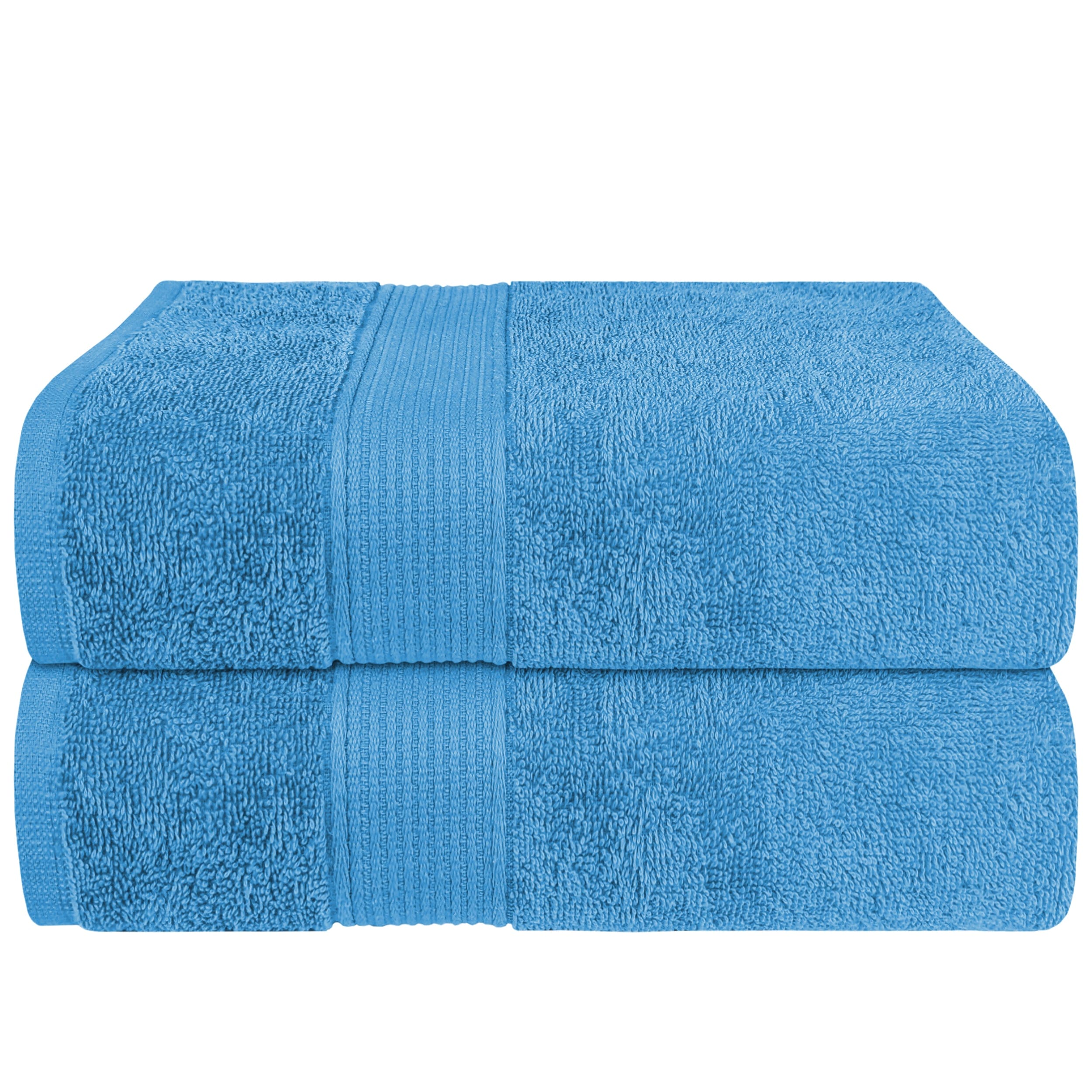 OLIVIA ROCCO Rhodes Aqua Cotton Towels – Hotel Quality Absorbent Bale