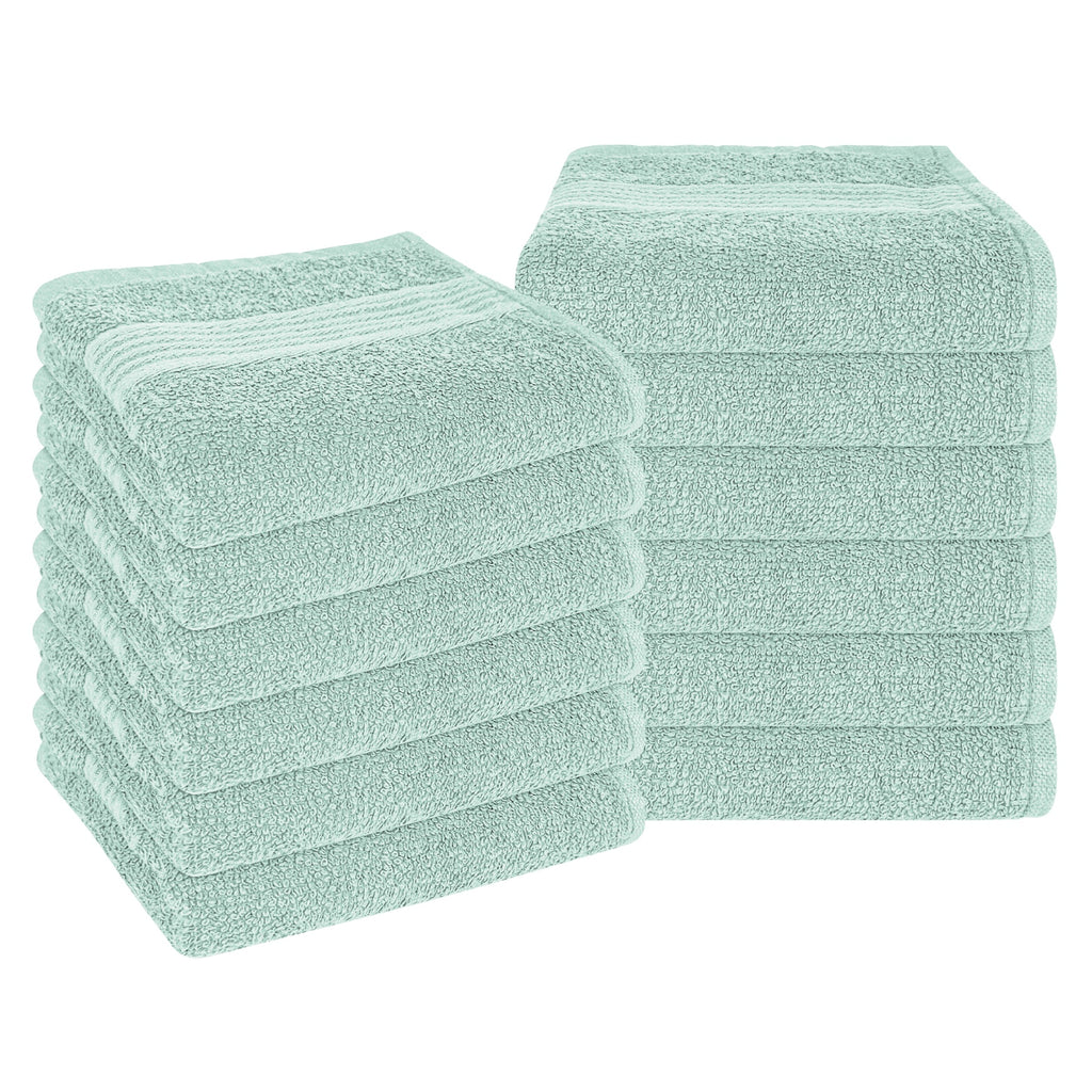 OLIVIA ROCCO Seafoam Cotton Towels – Hotel Quality Soft Absorbent Sets