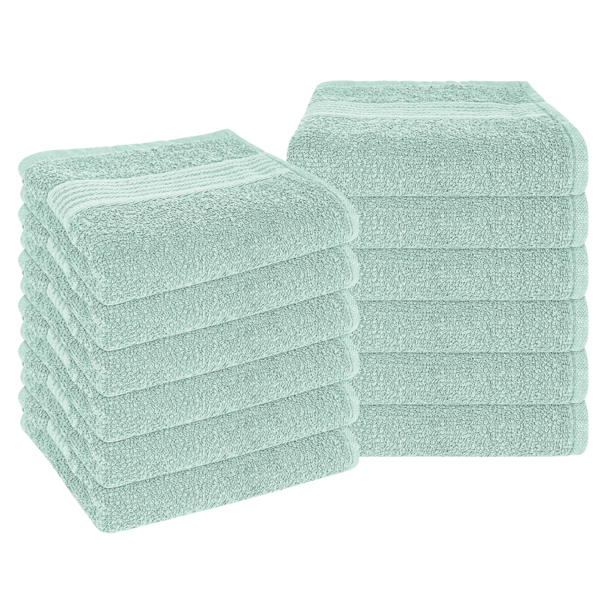 OLIVIA ROCCO Seafoam Cotton Towels – Hotel Quality Soft Absorbent Sets