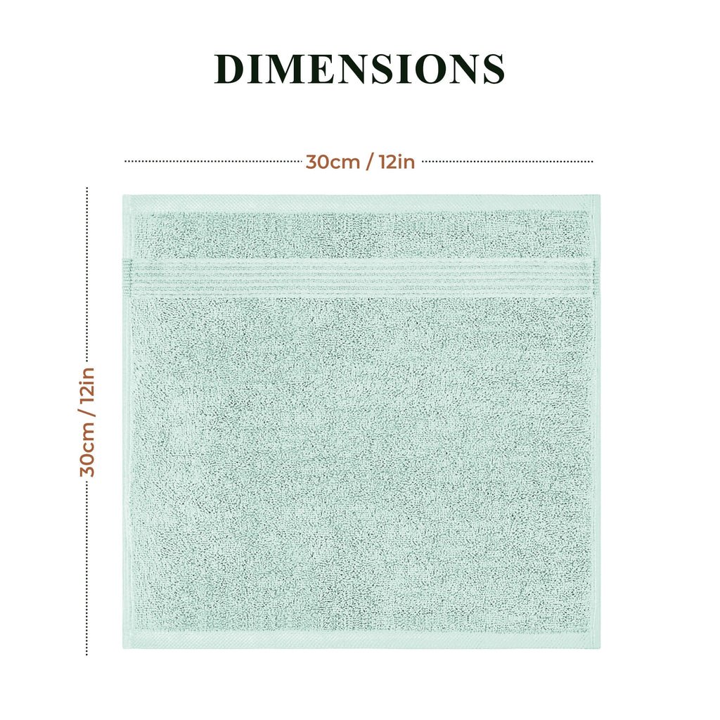 OLIVIA ROCCO Seafoam Cotton Towels – Hotel Quality Soft Absorbent Sets