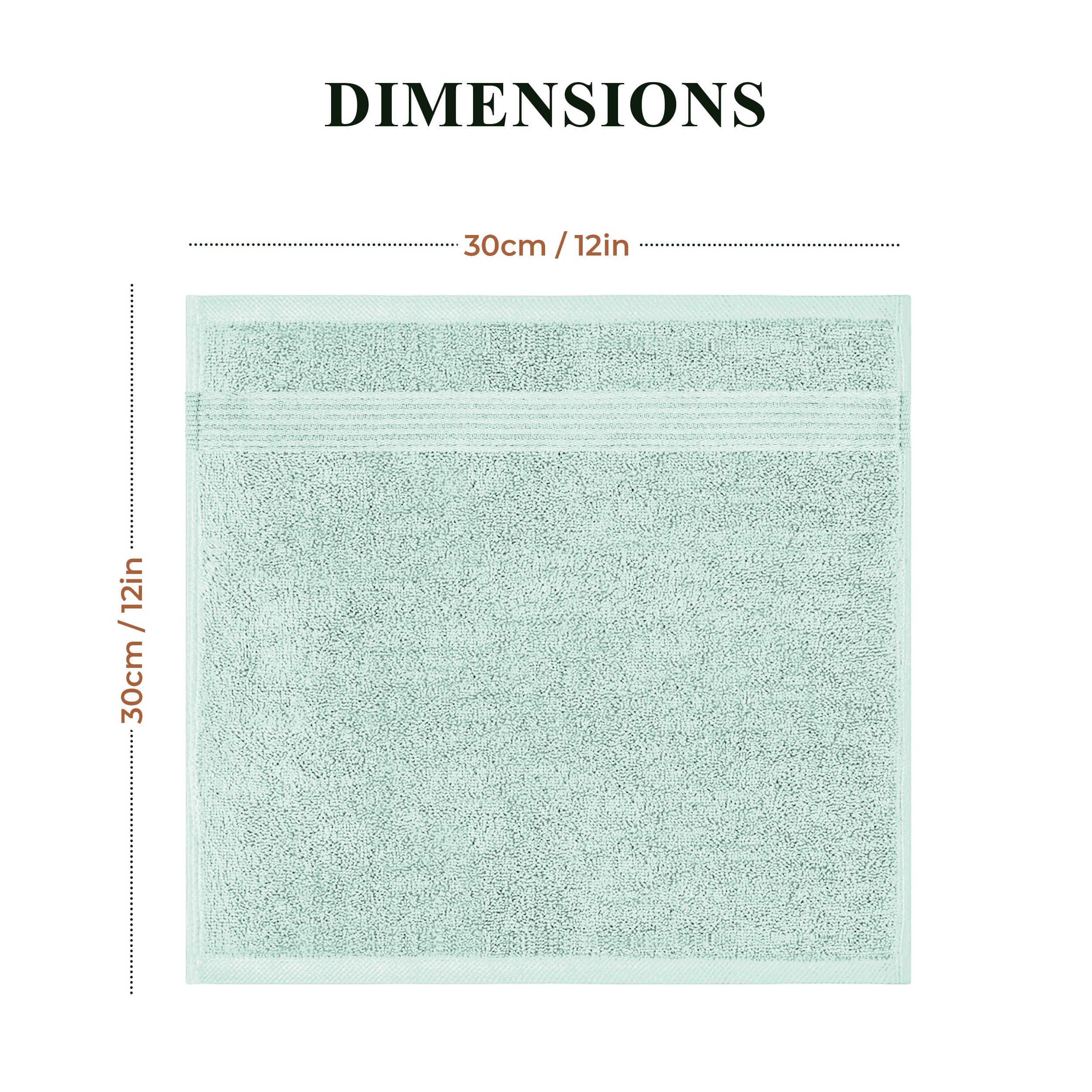 OLIVIA ROCCO Seafoam Cotton Towels – Hotel Quality Soft Absorbent Sets