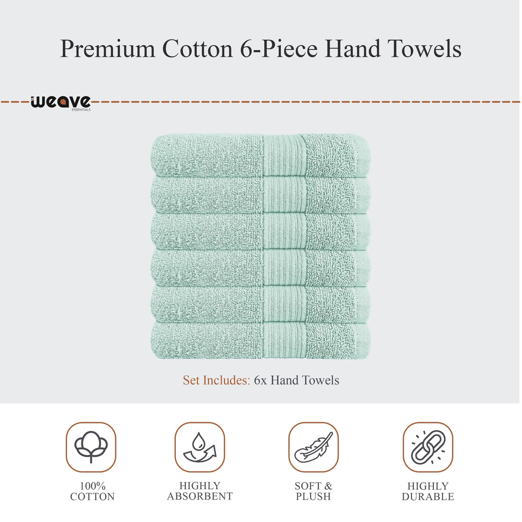 OLIVIA ROCCO Seafoam Cotton Towels – Hotel Quality Soft Absorbent Sets