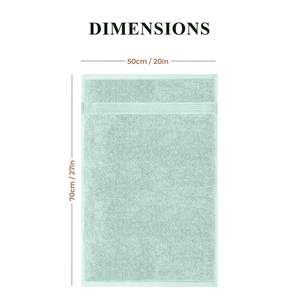 OLIVIA ROCCO Seafoam Cotton Towels – Hotel Quality Soft Absorbent Sets