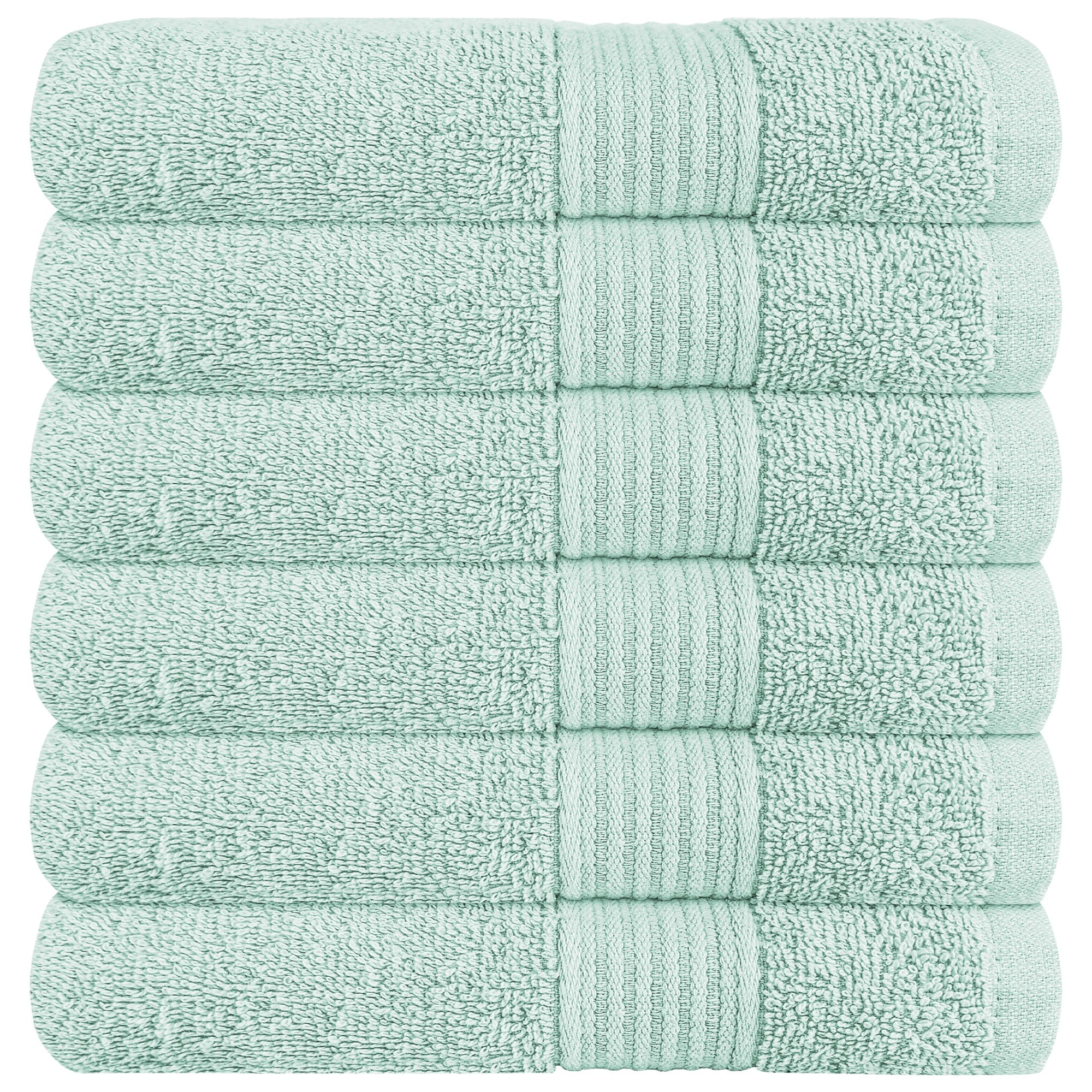 OLIVIA ROCCO Seafoam Cotton Towels – Hotel Quality Soft Absorbent Sets