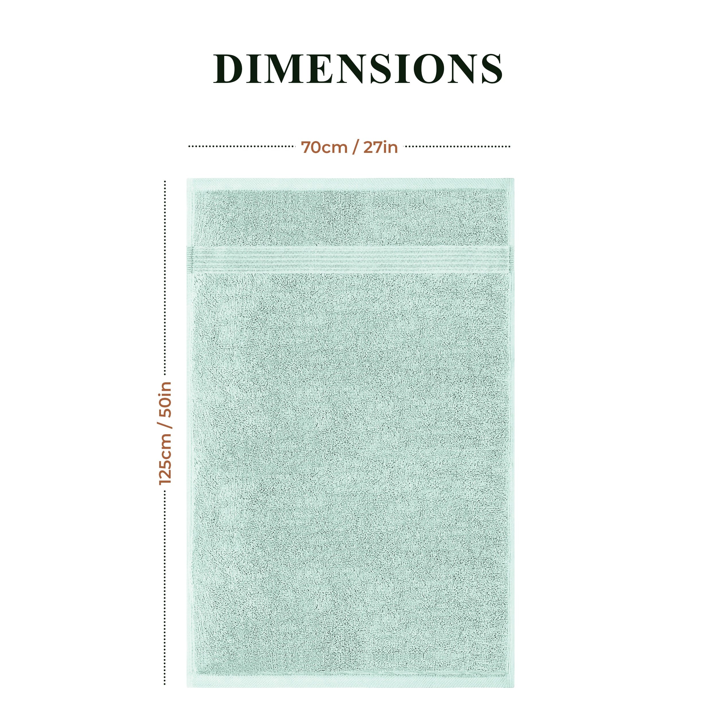 OLIVIA ROCCO Seafoam Cotton Towels – Hotel Quality Soft Absorbent Sets