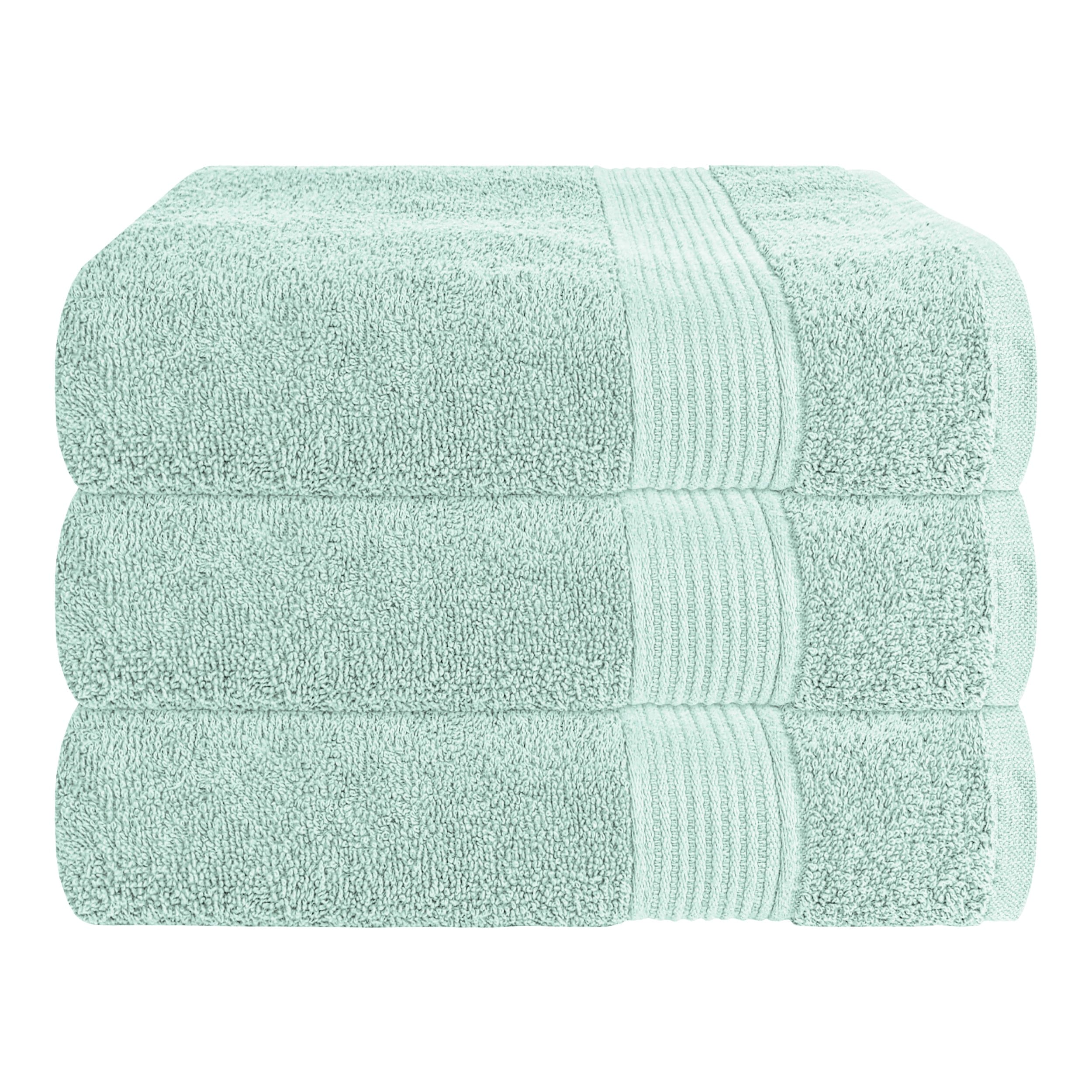 OLIVIA ROCCO Seafoam Cotton Towels – Hotel Quality Soft Absorbent Sets