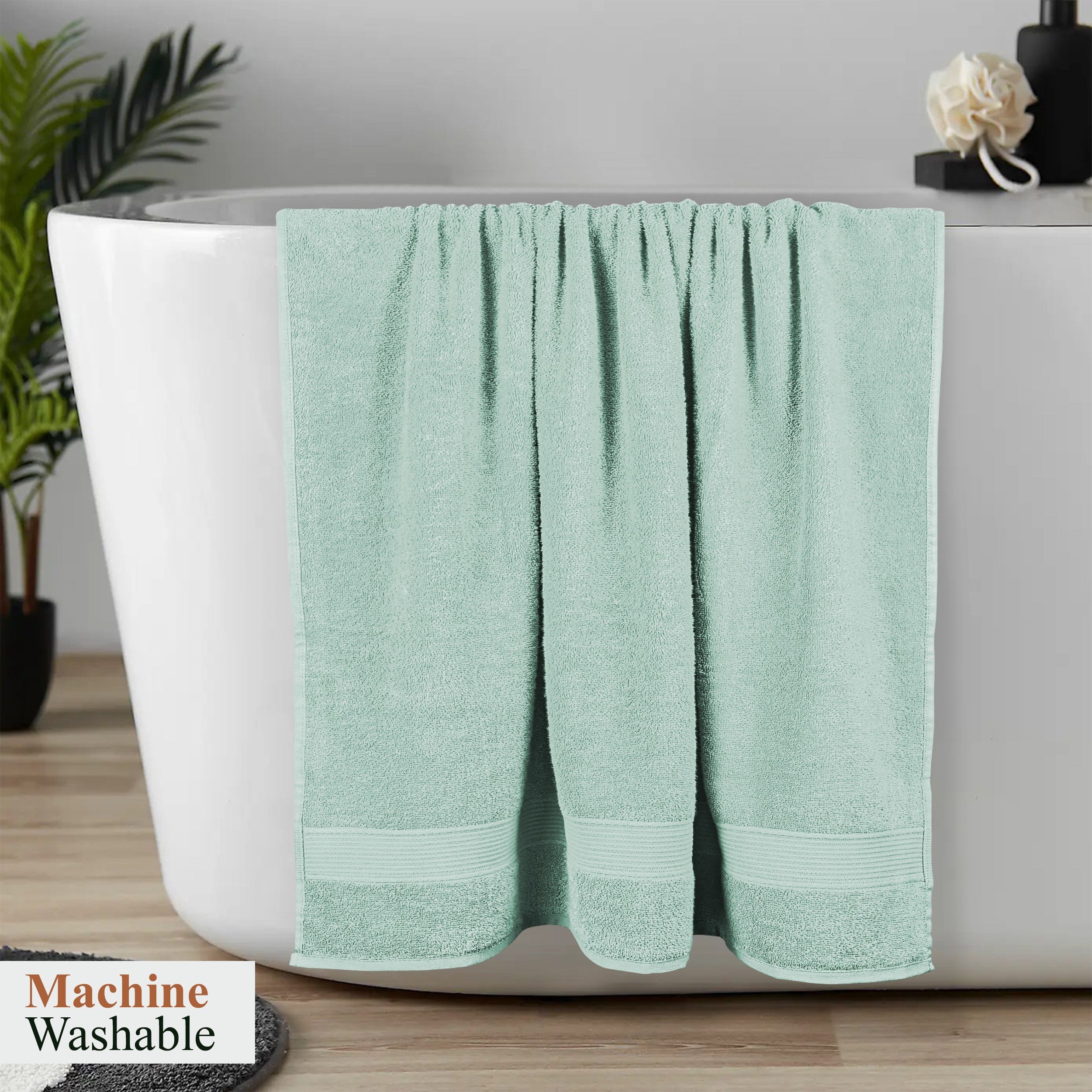 OLIVIA ROCCO Seafoam Cotton Towels – Hotel Quality Soft Absorbent Sets
