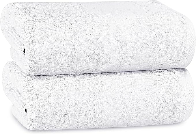 OLIVIA ROCCO Hotel Bath Sheets | 100% Cotton 500GSM Ultra Soft 12 Pack