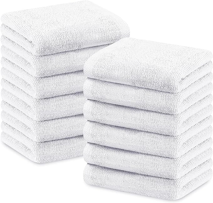 OLIVIA ROCCO Hotel Bath Sheets | 100% Cotton 500GSM Ultra Soft 12 Pack