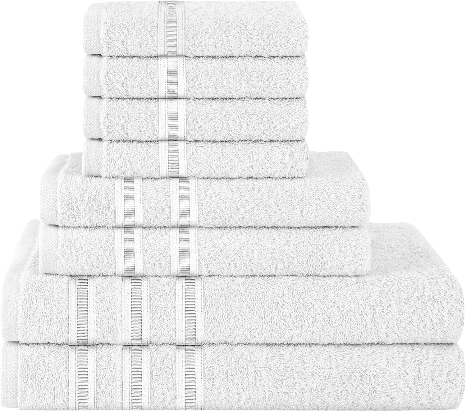 OLIVIA ROCCO Ritz Cotton Towel Bale – Soft Viscose Stripe Bath Sheets