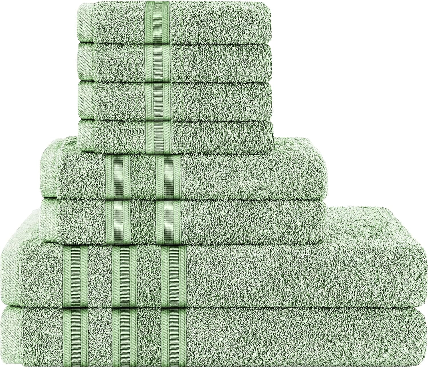 OLIVIA ROCCO Ritz Cotton Towel Bale – Soft Viscose Stripe Bath Sheets