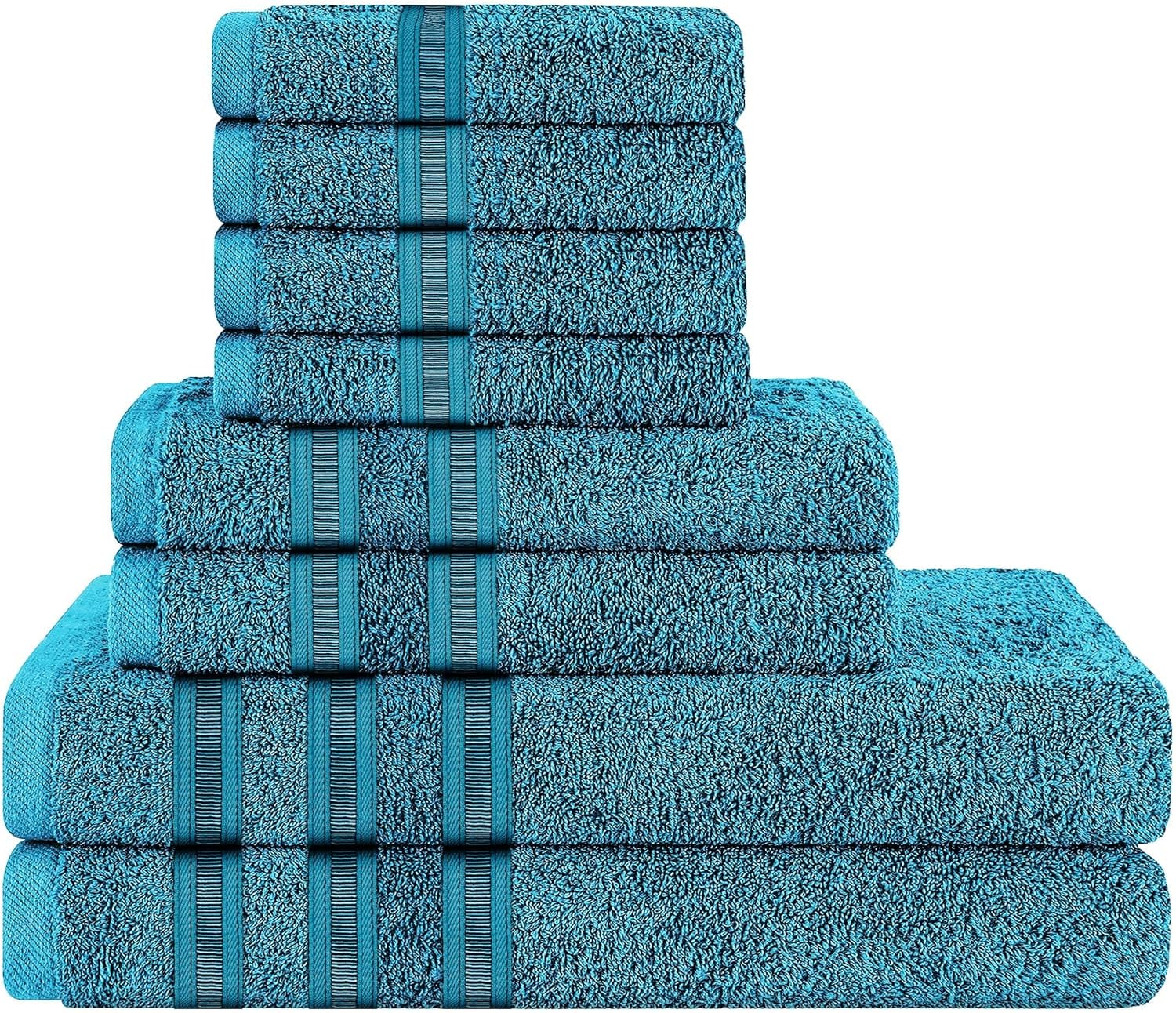 OLIVIA ROCCO Ritz Cotton Towel Bale – Soft Viscose Stripe Bath Sheets