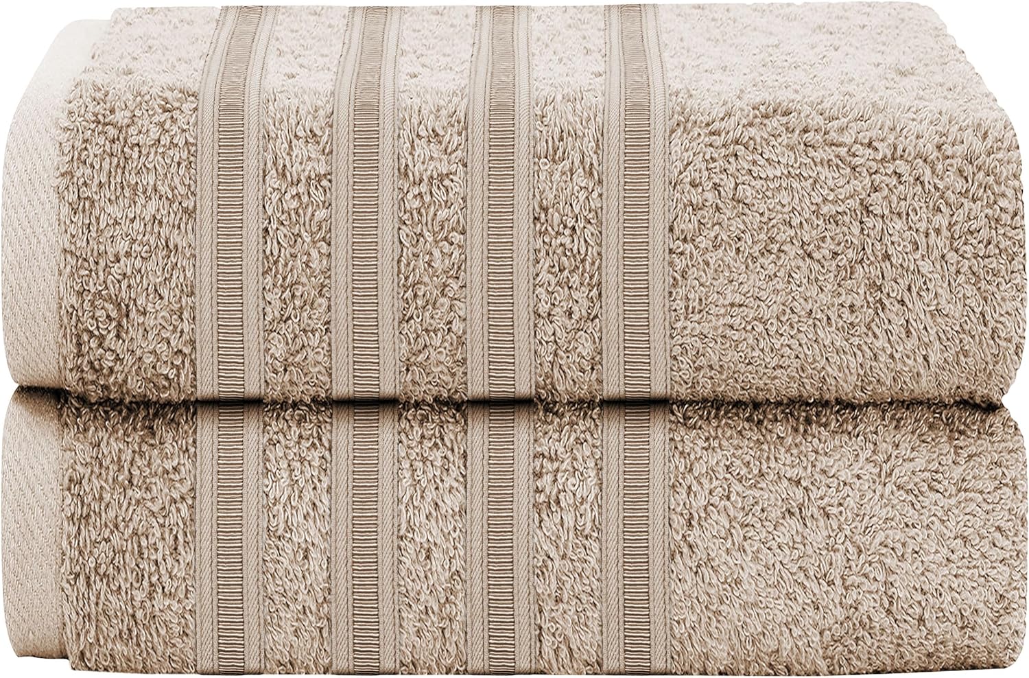 OLIVIA ROCCO Ritz Cotton Towel Bale – Soft Viscose Stripe Bath Sheets