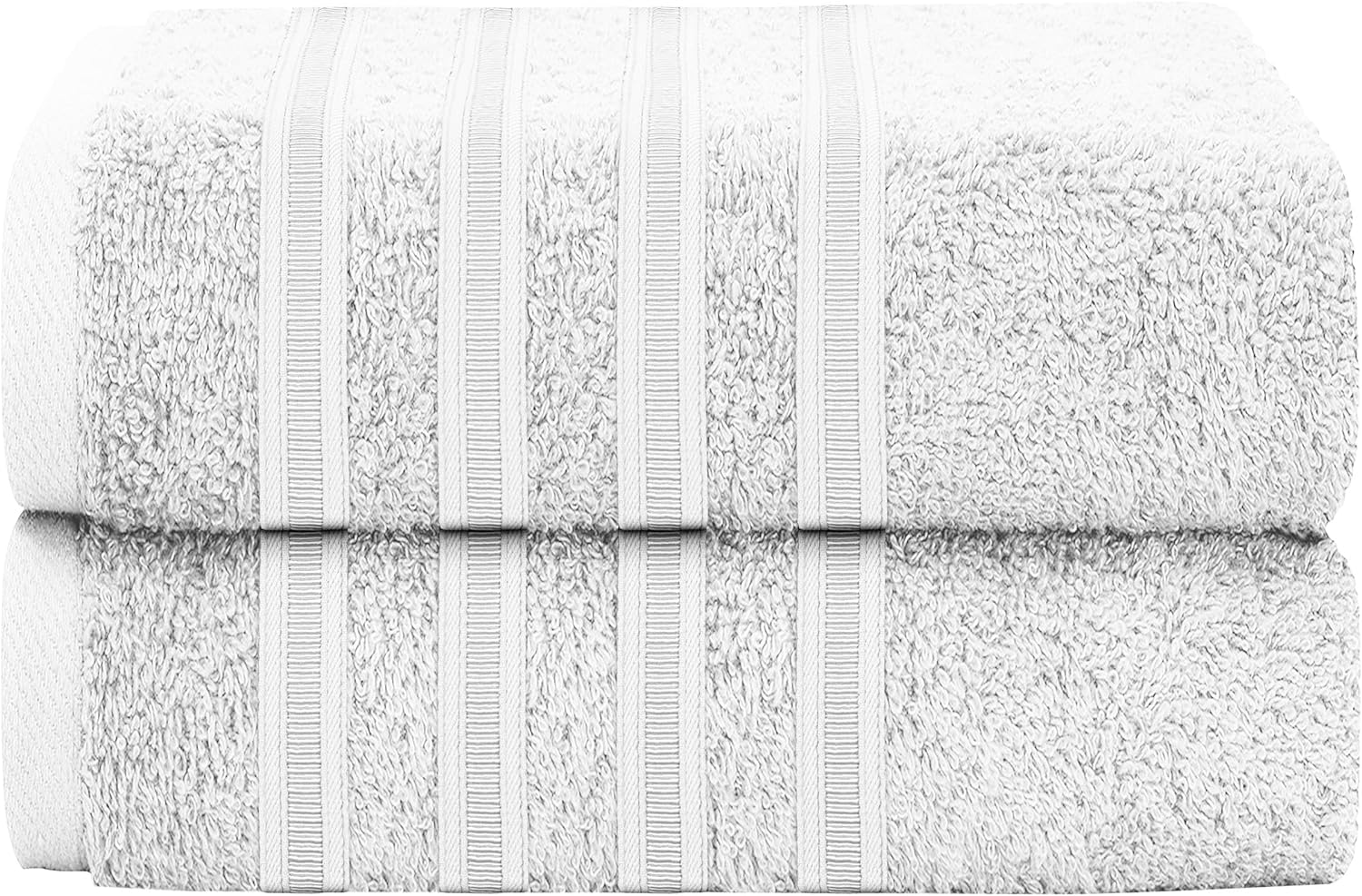 OLIVIA ROCCO Ritz Cotton Towel Bale – Soft Viscose Stripe Bath Sheets