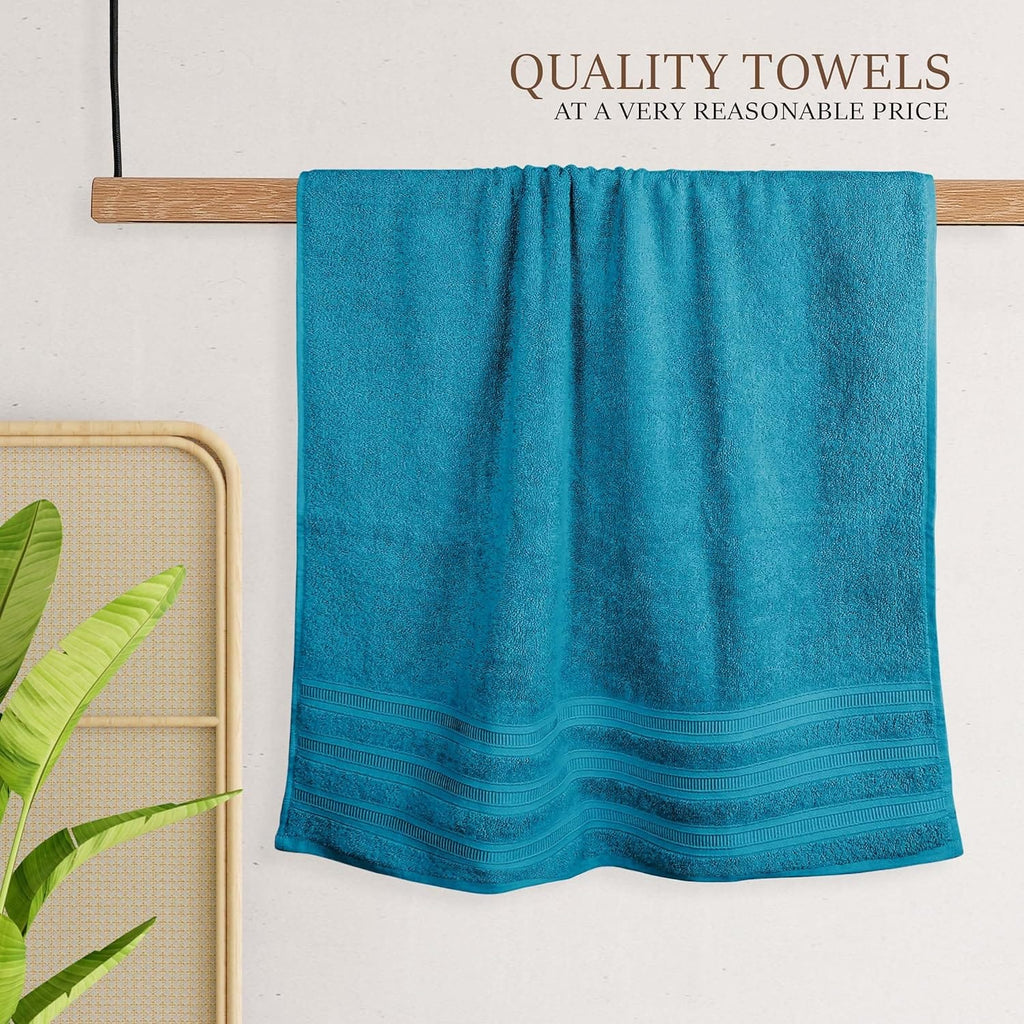 OLIVIA ROCCO Ritz Cotton Towel Bale – Soft Viscose Stripe Bath Sheets