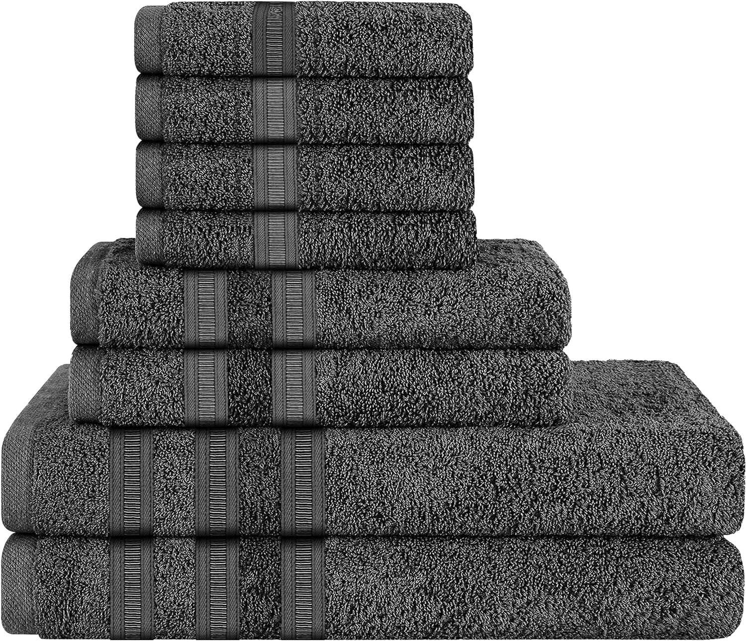 OLIVIA ROCCO Ritz Cotton Towel Bale – Soft Viscose Stripe Bath Sheets