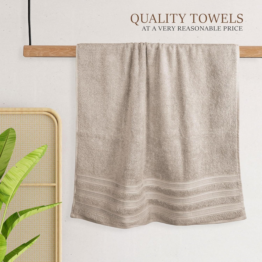 OLIVIA ROCCO Ritz Cotton Towel Bale – Soft Viscose Stripe Bath Sheets