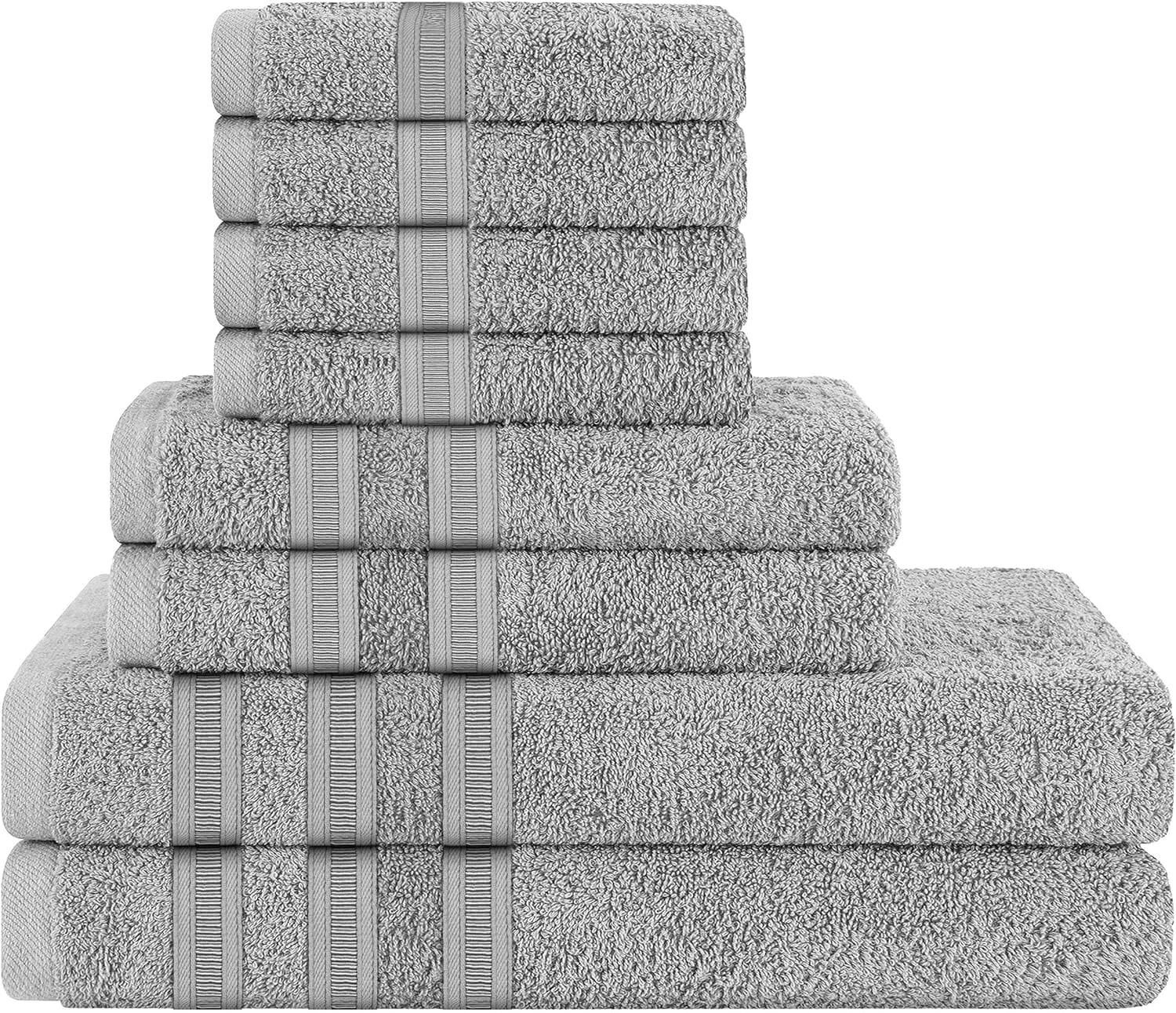 OLIVIA ROCCO Ritz Cotton Towel Bale – Soft Viscose Stripe Bath Sheets