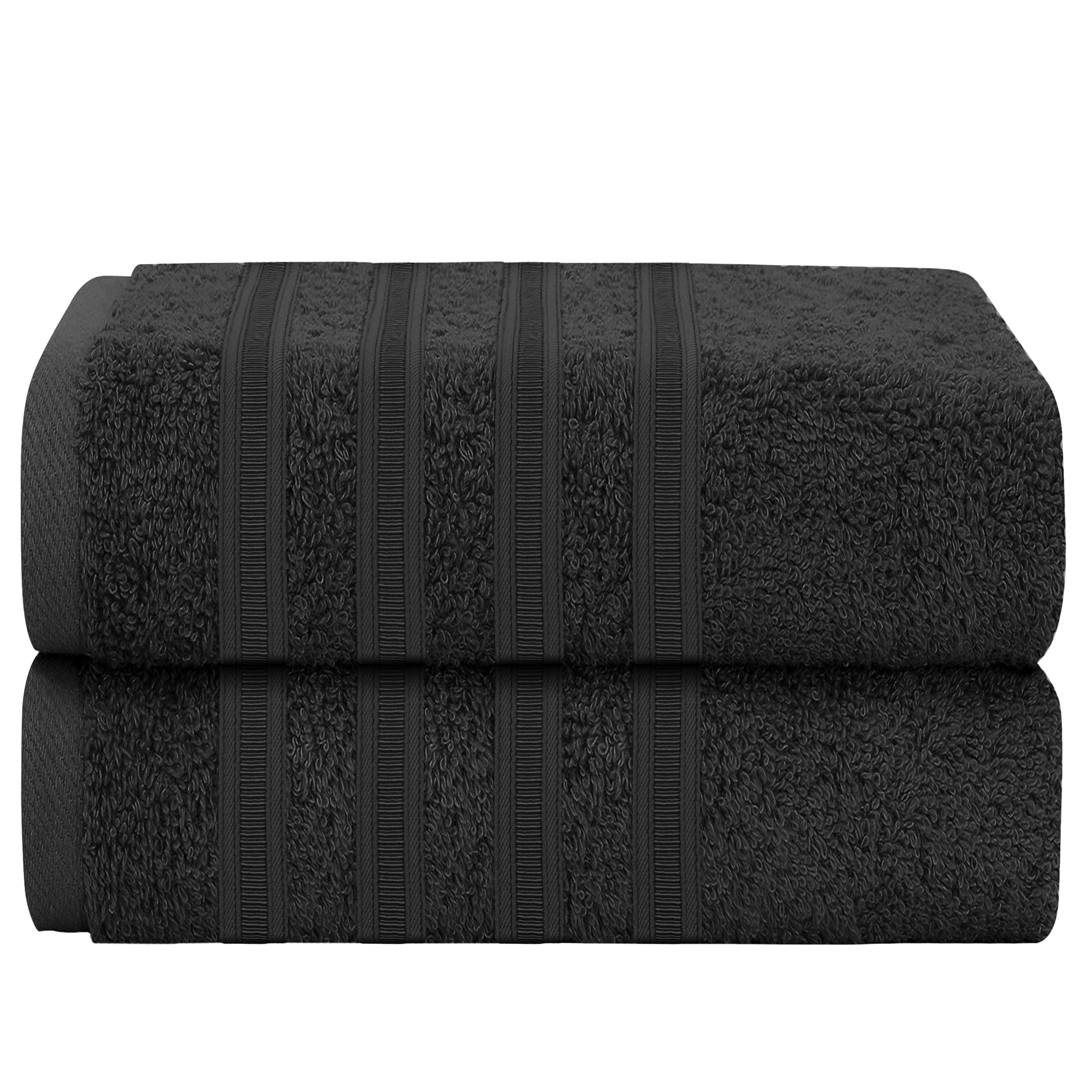 OLIVIA ROCCO Ritz Cotton Towel Bale – Soft Viscose Stripe Bath Sheets
