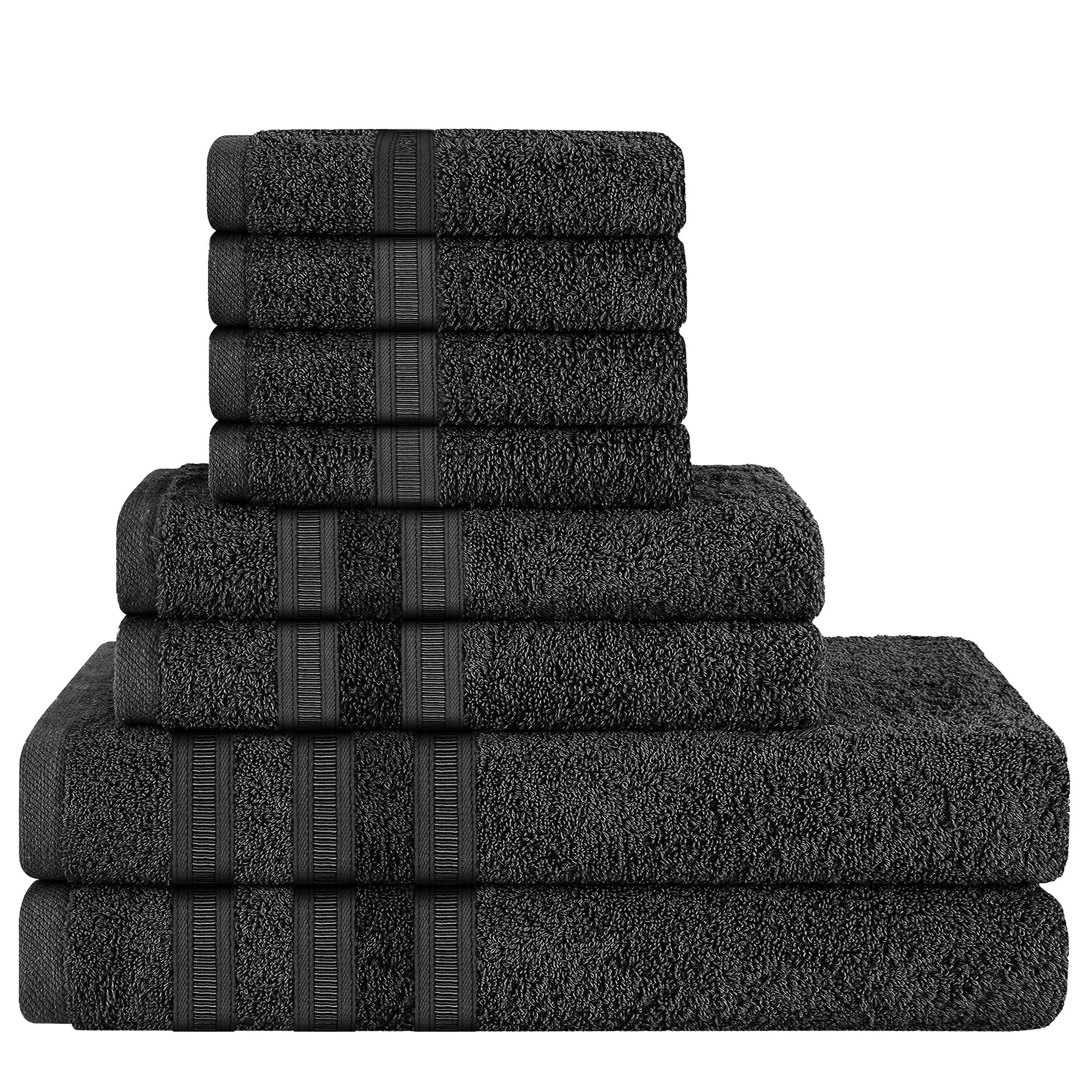 OLIVIA ROCCO Ritz Cotton Towel Bale – Soft Viscose Stripe Bath Sheets