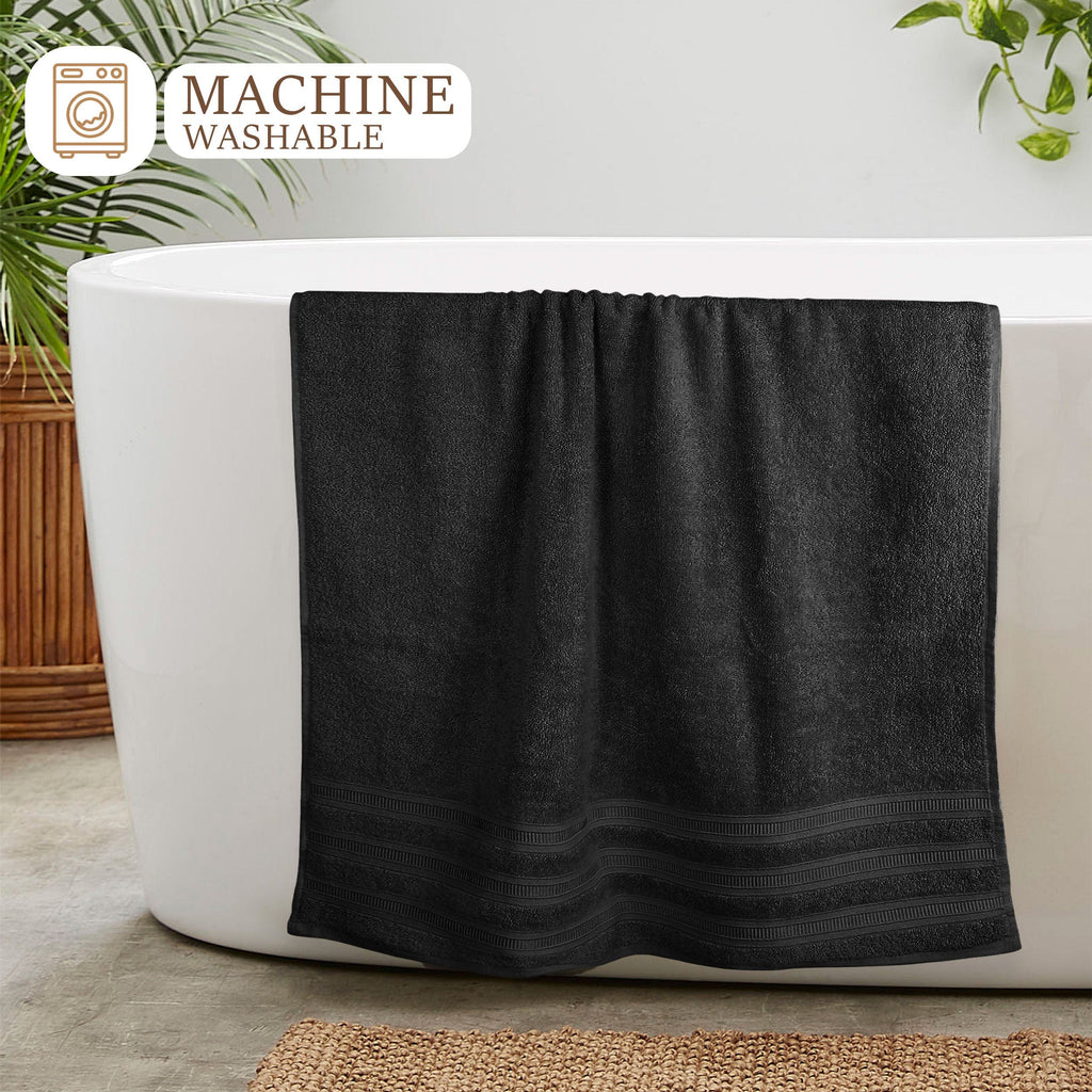 OLIVIA ROCCO Ritz Cotton Towel Bale – Soft Viscose Stripe Bath Sheets