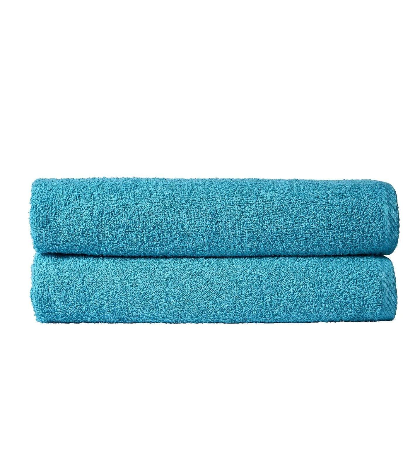 OLIVIA ROCCO Bath Sheets Pack of 2 – 100% Indus Valley Cotton 80x140 cm