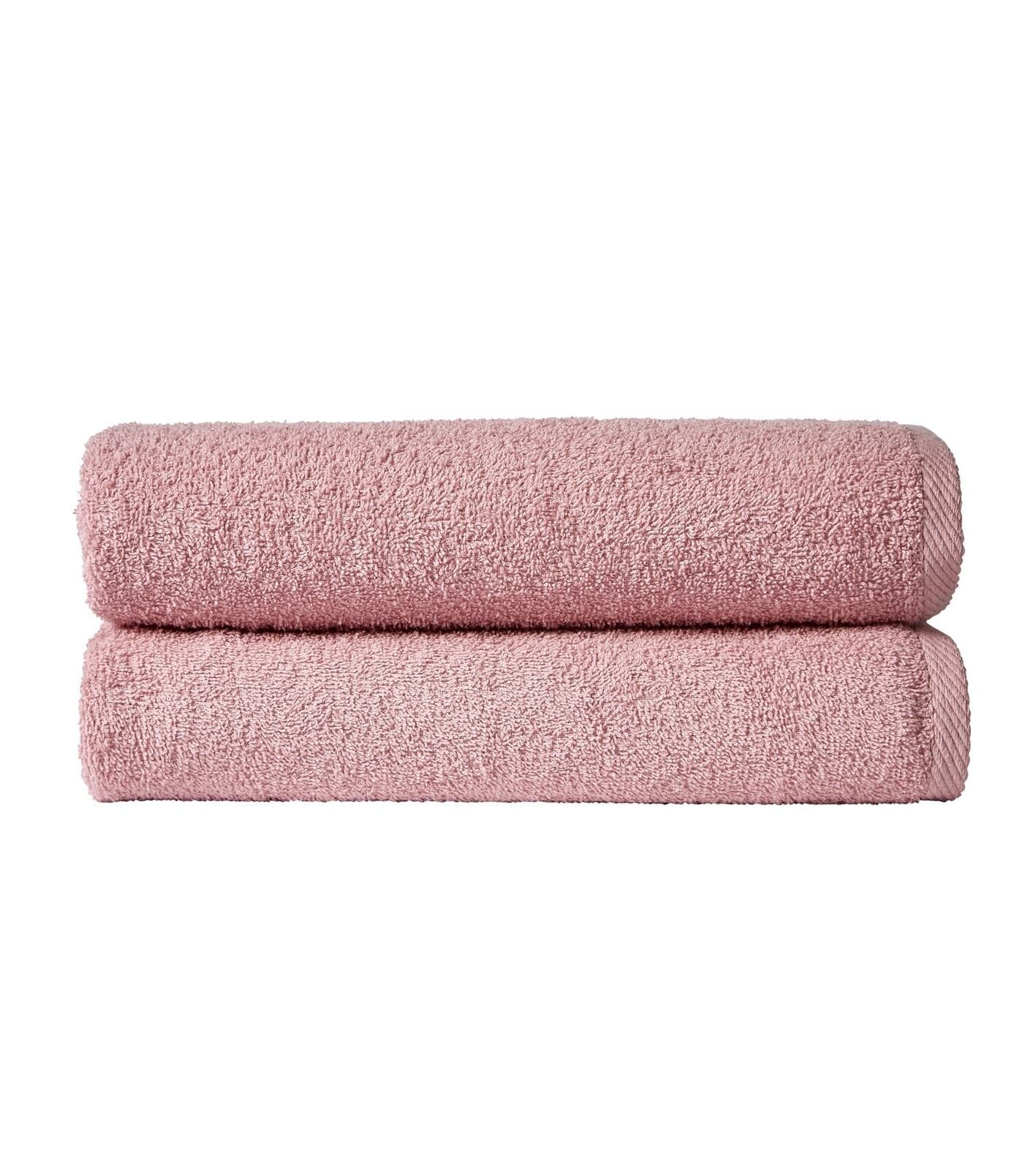 OLIVIA ROCCO Bath Sheets Pack of 2 – 100% Indus Valley Cotton 80x140 cm