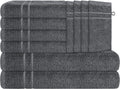 OLIVIA ROCCO Maris 10 Piece Towel Bale Set | Charcoal 100% Cotton