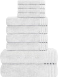 OLIVIA ROCCO 10 Piece Egyptian Cotton Towel Set – 500 GSM Bathroom Bale