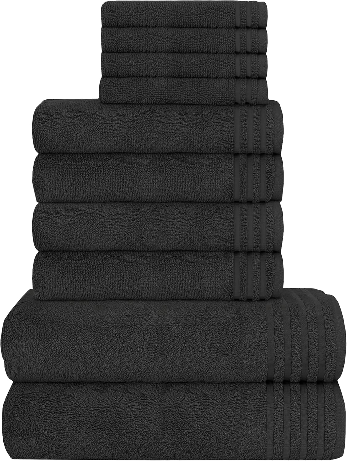 OLIVIA ROCCO 10 Piece Egyptian Cotton Towel Set – 500 GSM Bathroom Bale