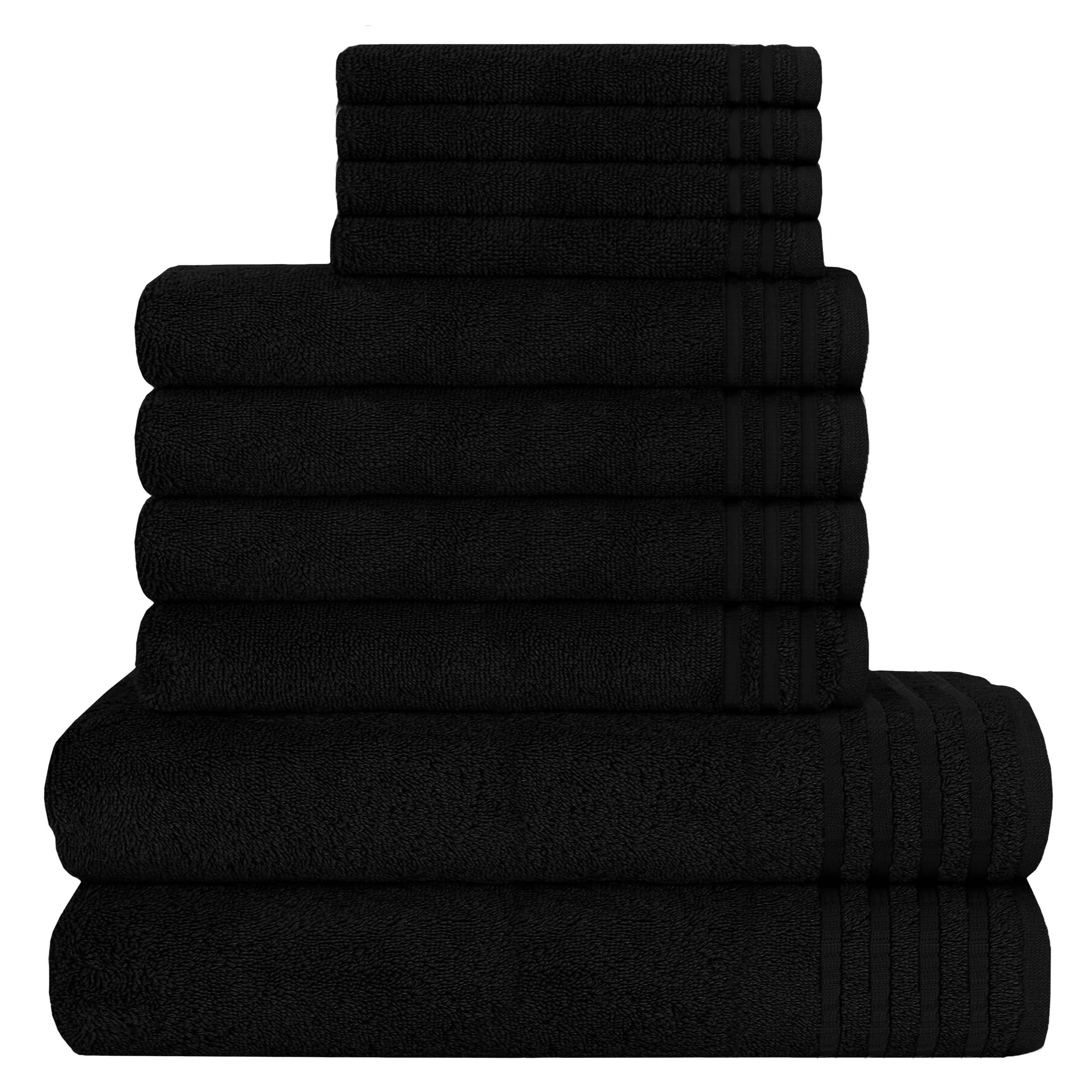 OLIVIA ROCCO 10 Piece Egyptian Cotton Towel Set – 500 GSM Bathroom Bale